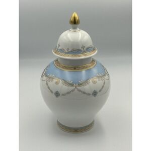 Kaiser Bellevue Vintage Porcelain Vase  10.5 Inches High With Lid Germany